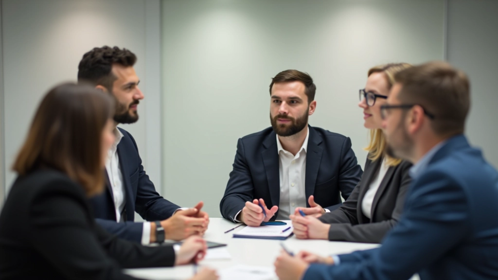 Divers team in vergadering in Vlaams kantoor