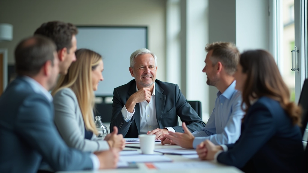 Leidinggevende analyseert data en strategische keuzes op bureau