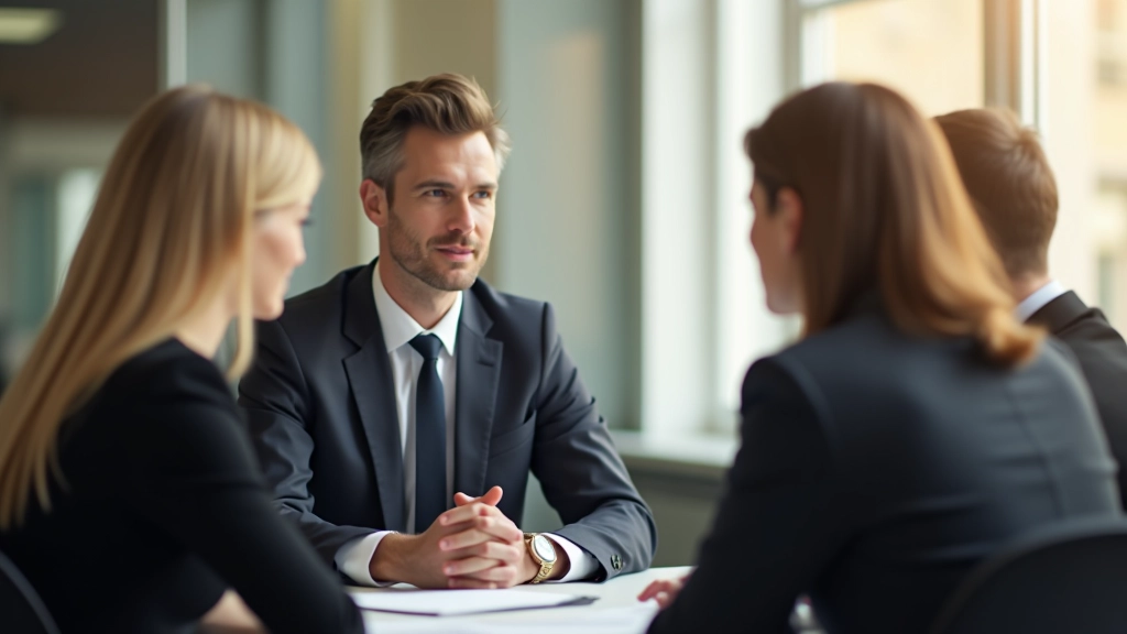Manager voert één-op-één gesprek met teamlid in kantoor setting