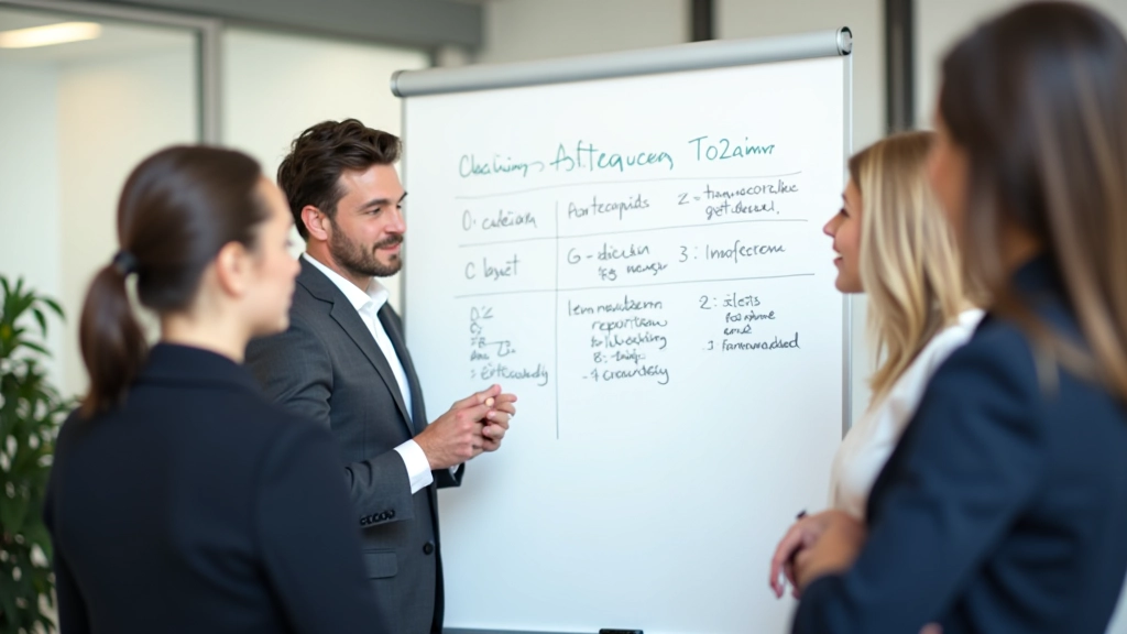 Organisatievisie gevisualiseerd op whiteboard, toekomstplanning, visie formuleren