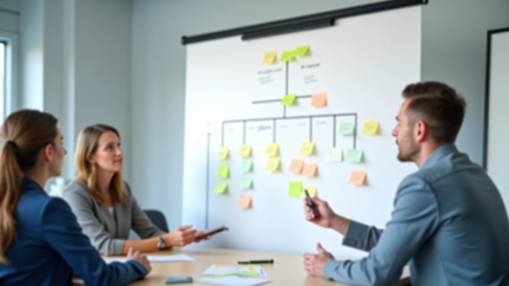 RACI-matrix op whiteboard met rollen en verantwoordelijkheden duidelijk gedefinieerd