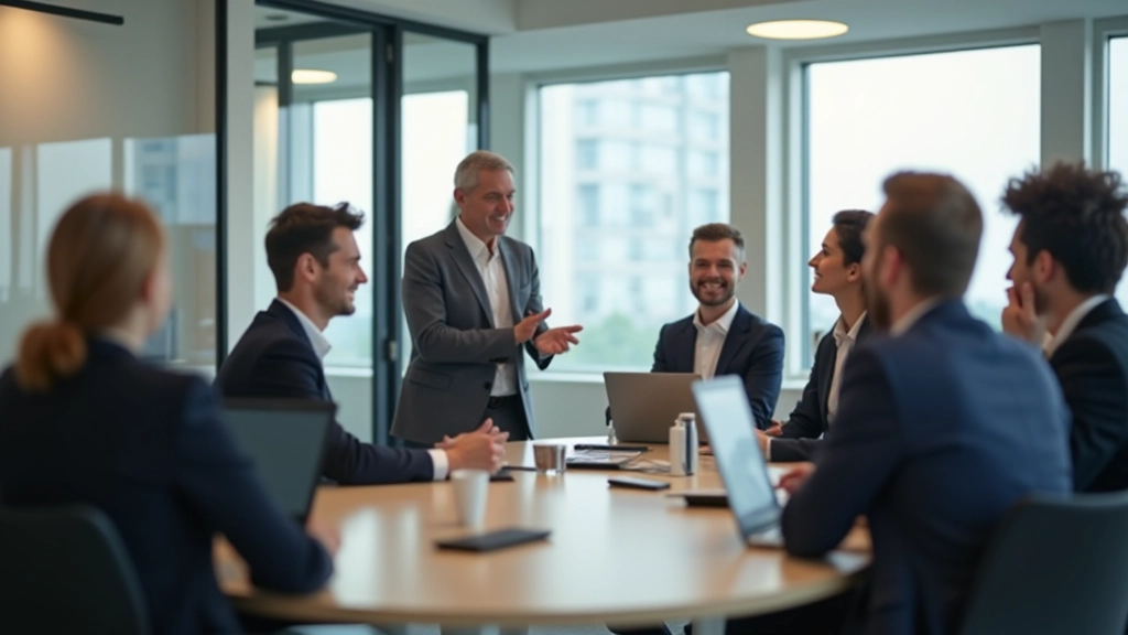 Professionele foto van leidinggevende in modern kantoor die strategische planning uitvoert