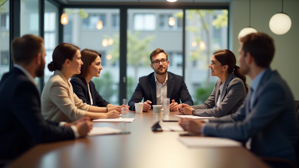 Team in overlegmoment met diverse professionals